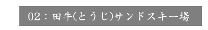 02田牛(とうじ)サンドスキー場